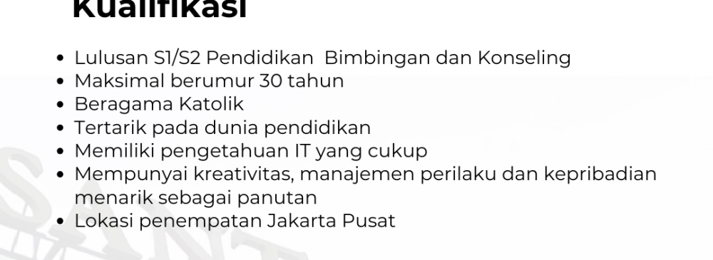 Lowongan Pekerjaan Guru Bimbingan dan Konseling SMP