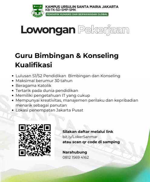 Lowongan Pekerjaan Guru Bimbingan dan Konseling SMP